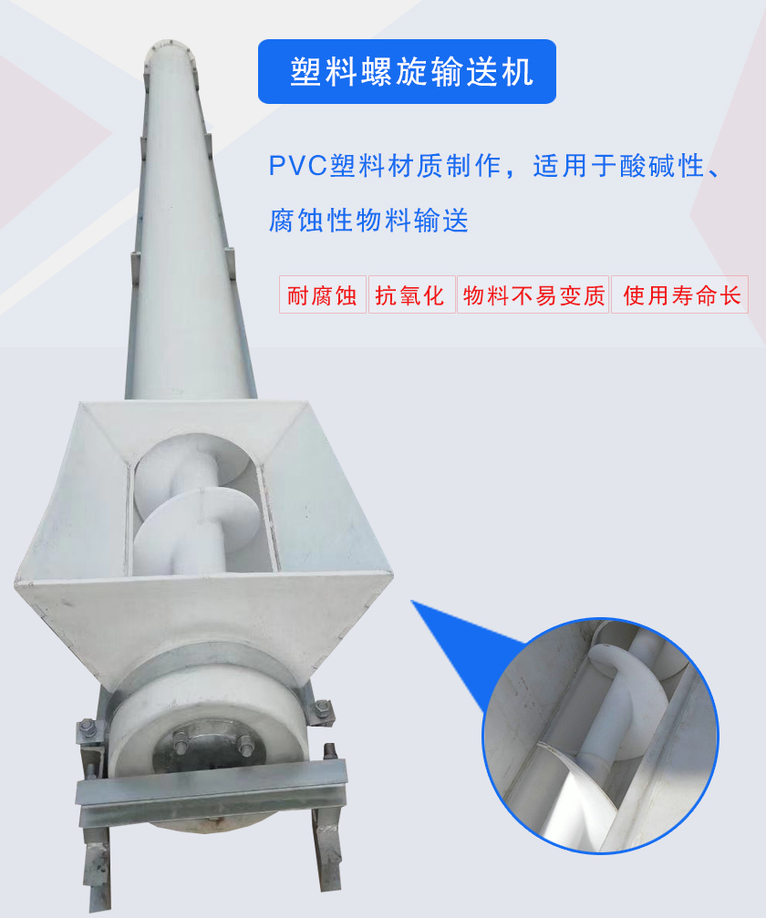 PVC塑料材質(zhì)制作,適用于酸堿性、腐蝕性物料輸送