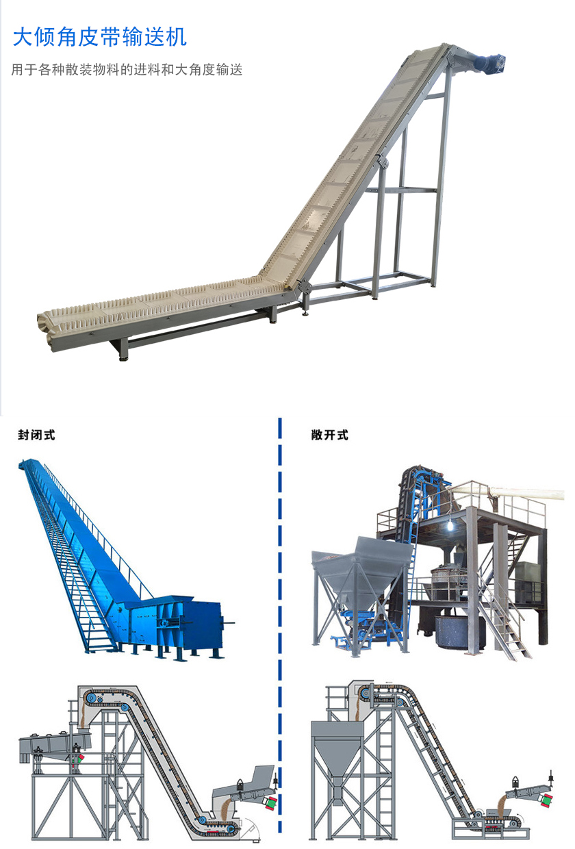 在環(huán)境溫度為-19℃ ~+40℃范圍內(nèi)，輸送堆積比重為0.5-2.5t/m3的各種散狀物料