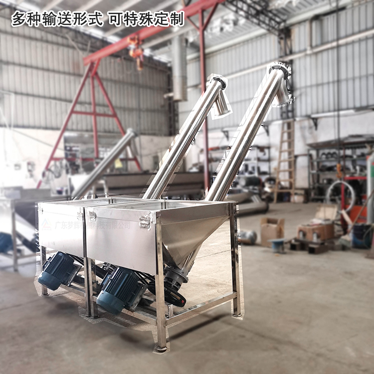 不銹鋼螺旋輸送機(jī)可“量身定制”，多種輸送形式
