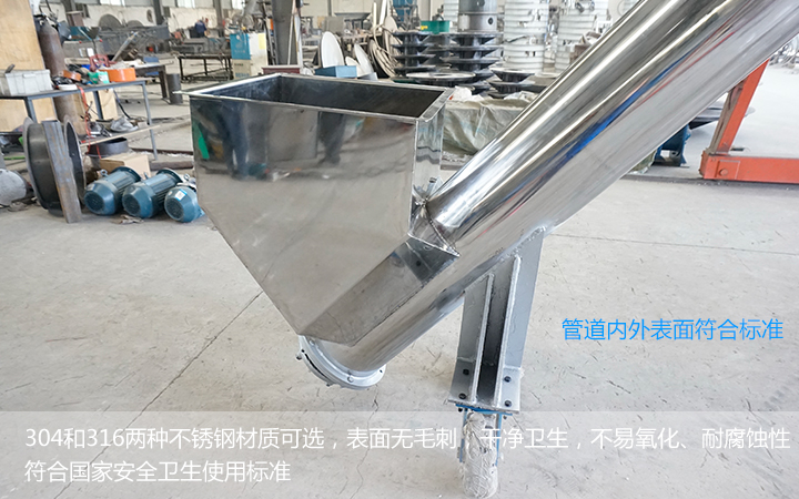  不銹鋼螺旋輸送機(jī)能用在食品行業(yè)么？